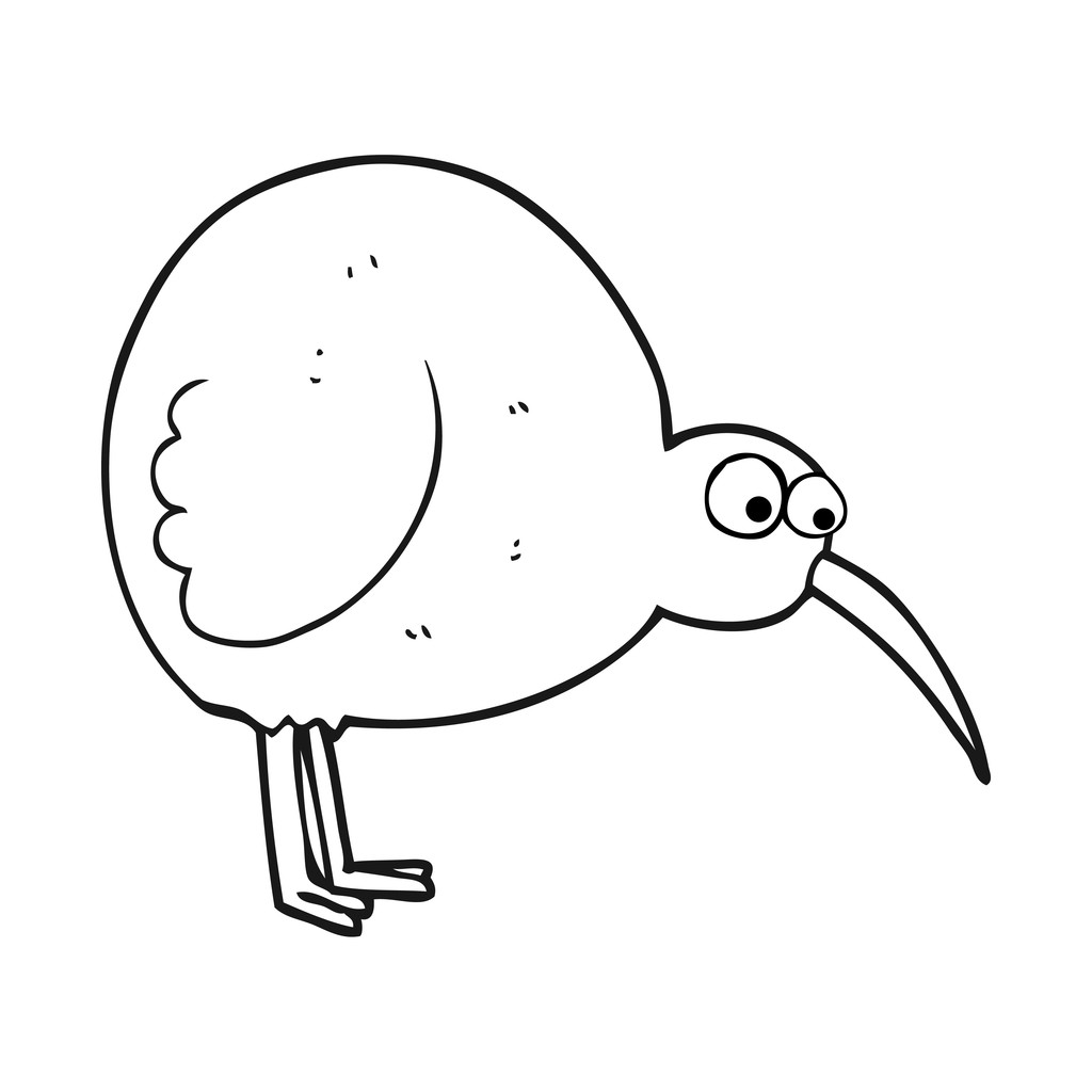 卡通形象的几维鸟插画图片素材_ID:157890788-Veer图库