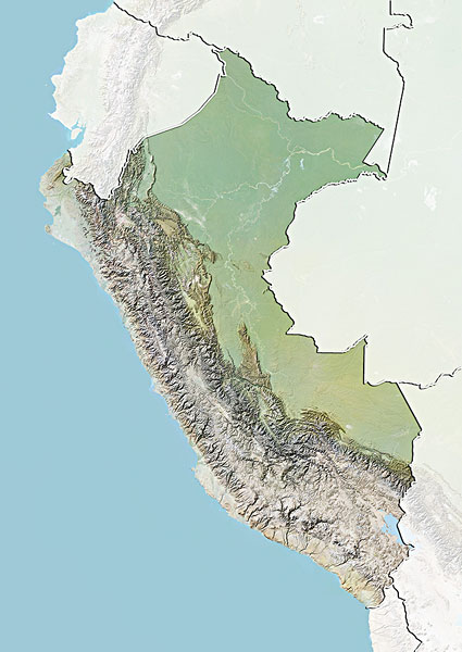 秘鲁,地图,边界,面具