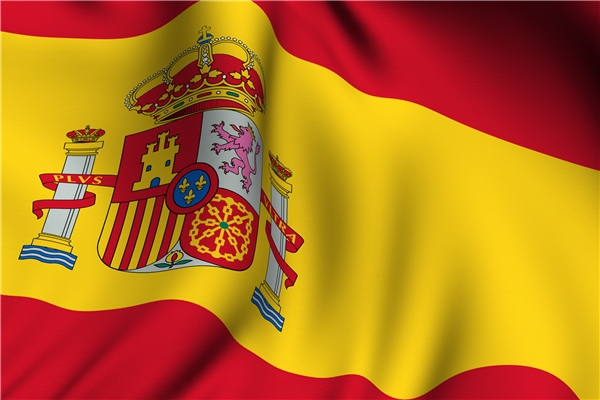 西班牙国旗照片图片
