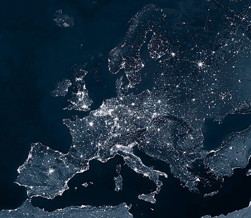 欧洲卫星高清地图